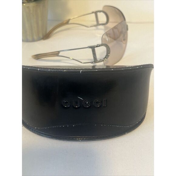 VINTAGE CHRISTIAN DIOR DIORLY 1 OVERSIZED SHIELD SUNGLASSES MADE IN ITALY Clear - Picture 16 of 16